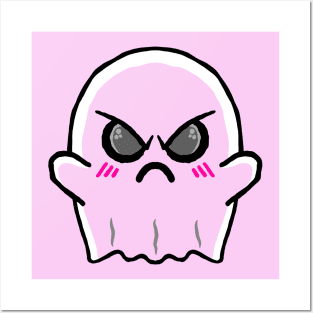 Angry Pink Ghost Posters and Art